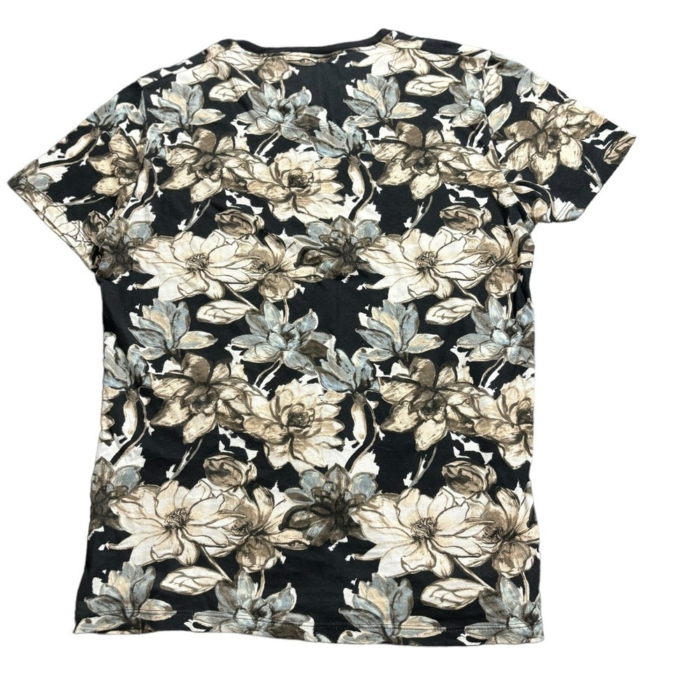 Abercrombie & Fitch T-Shirt Crew neck Short Sleeve Floral Geometric Damask XS - Picture 4 of 10